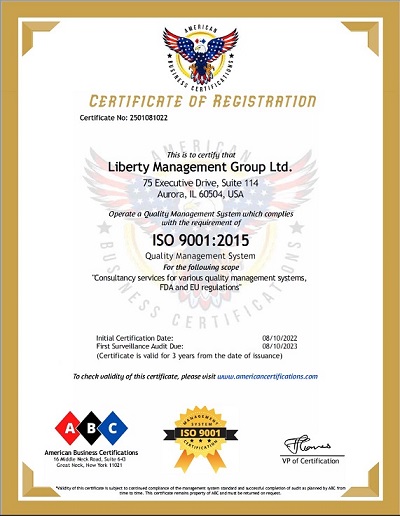 ISO 9001 Certificate ISO Certificate